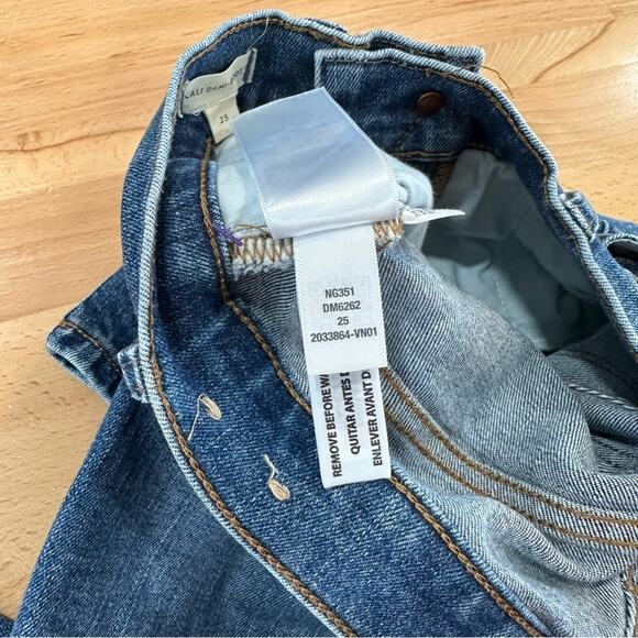 Madewell Cali Demi Boot Jeans in Glenside Wash Cropped Denim 25 - Picture 8 of 11